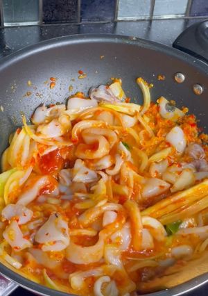 Foto resep 47. Cumi Saus Padang