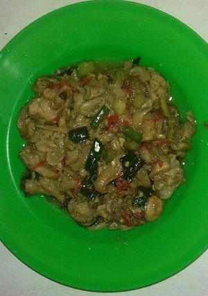 Foto resep Ayam jamur pedas manis