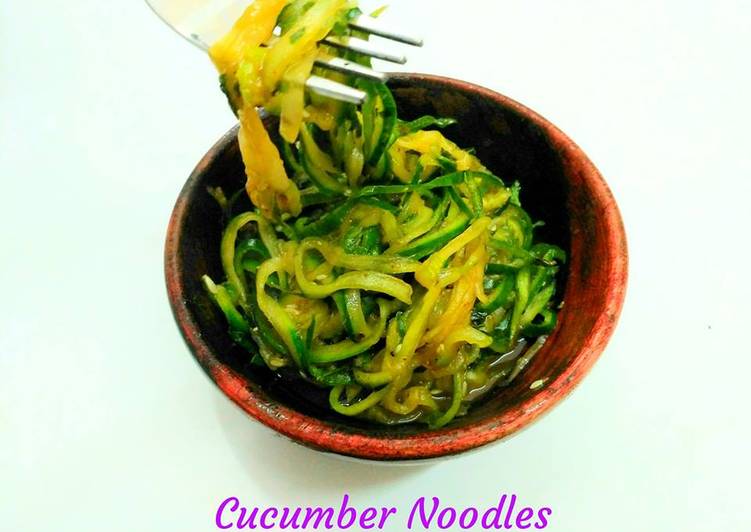 Easiest Way to Make Super Quick Homemade Cucumber Noodles