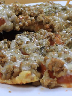 Una foto de Pizza barbacoa en la sartén en 10 minutos