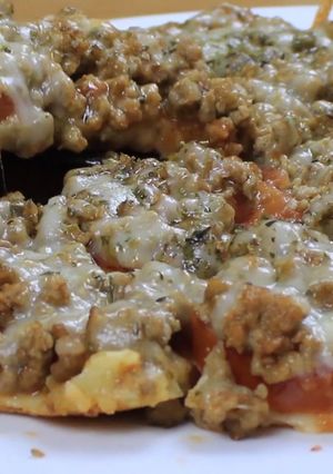Foto principal de Pizza barbacoa en la sartén en 10 minutos
