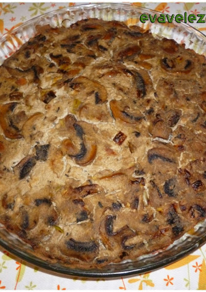 Una foto de Quiche de calabacín y tofu