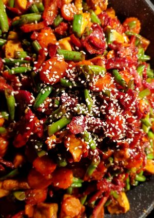 Hình của món Thịt xá xíu chay.
