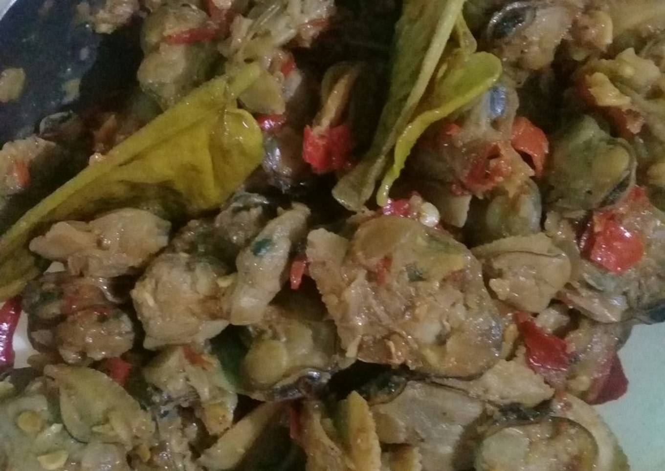 Rica-rica totok/kerang payau