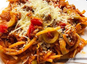 Foto de Espaguete de pupunha com atum | LOW CARB