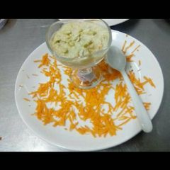 Mushroom paneer carrot kheer A picture of Mushroom paneer carrot kheer.