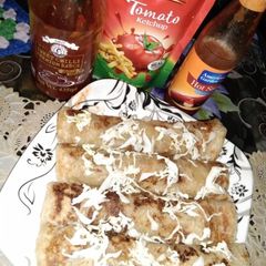 A picture of Chicken roll paratha.