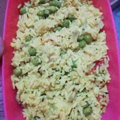 A picture of Matar pulav.