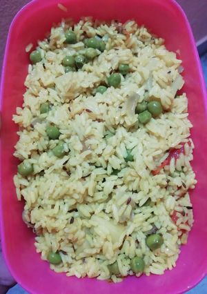 A picture of Matar pulav.
