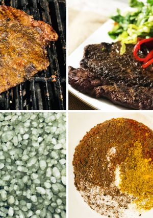 A picture of Moroccan Spiced Wagyu Beef Top Round Tenderized Steak.