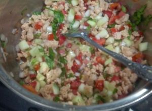 Una foto de Ceviche de Soya económico