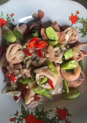 Foto resep Cumi Asin Pete
