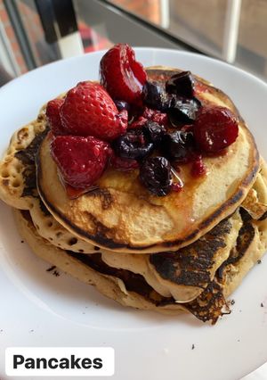 Una foto de Pancakes súper fáciles👩🏼🍳
