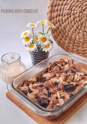 Foto resep Puding Roti Cokelat