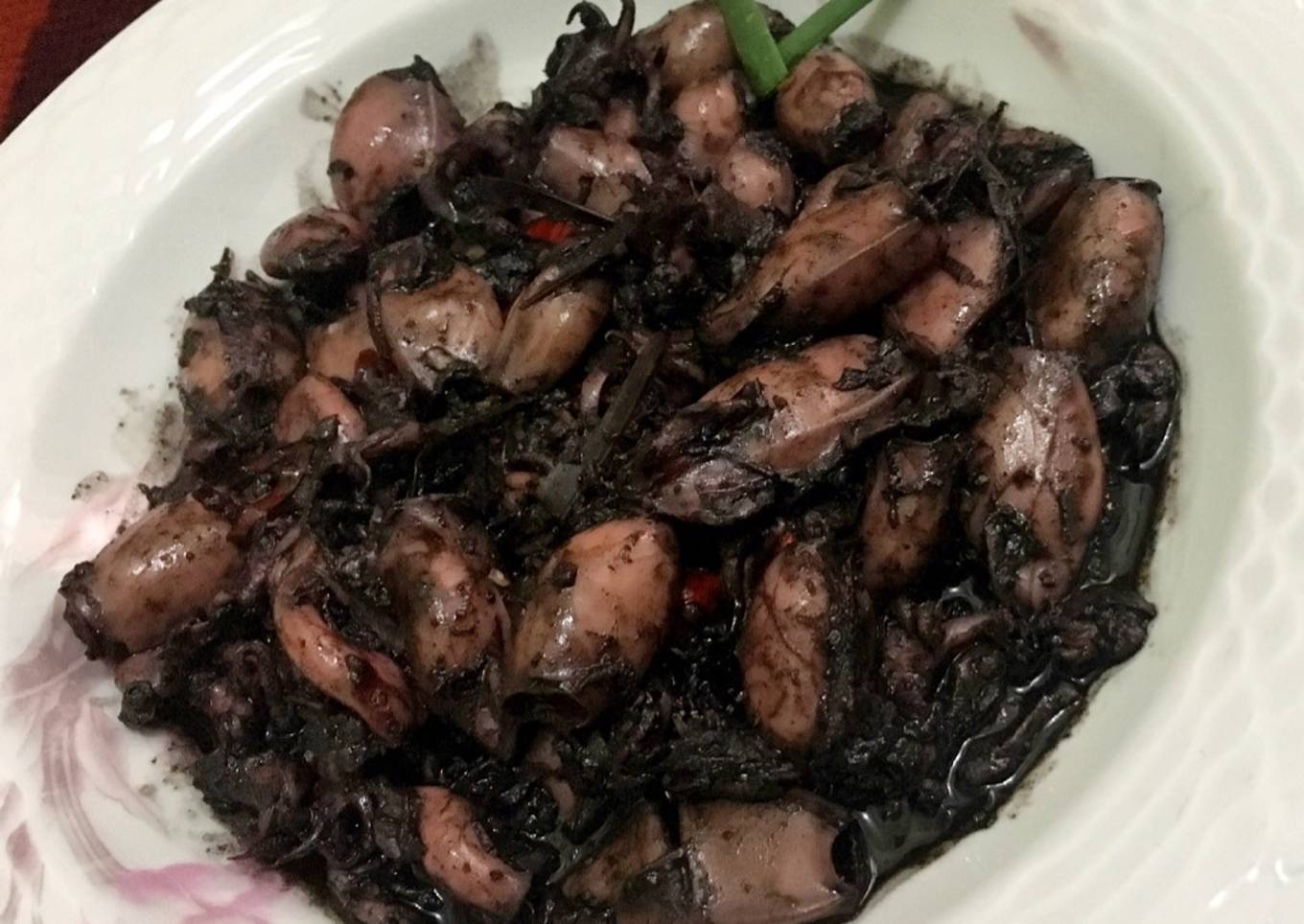 Lula comum em tinta preta