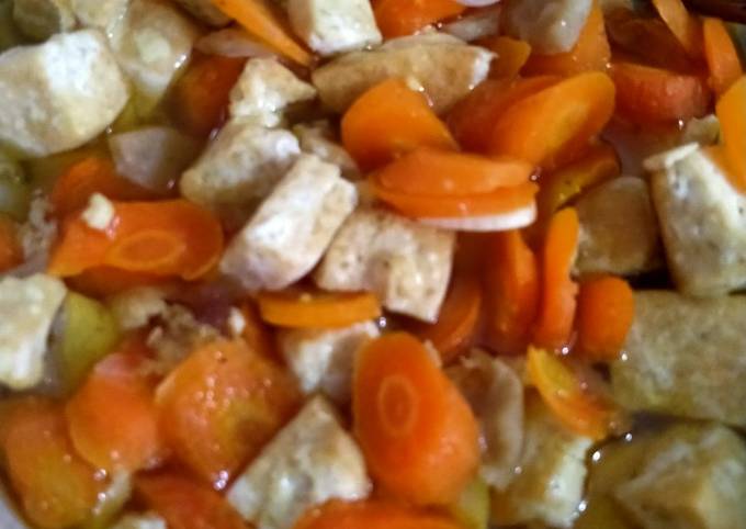 Cara bikin Capcay wortel tahu bakso simpel dan enak
