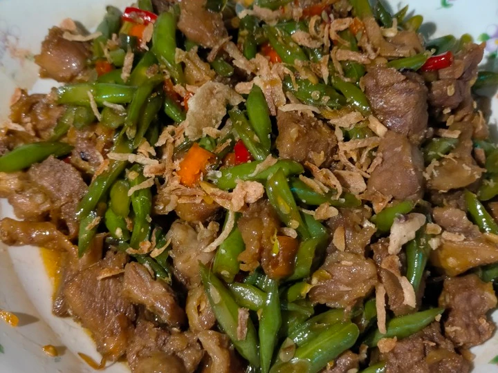 Langkah Gampang Menyiapkan Resep Tumis buncis dan daging kambing 🐐 yang Lezat Anti Ribet, Menggugah Selera
