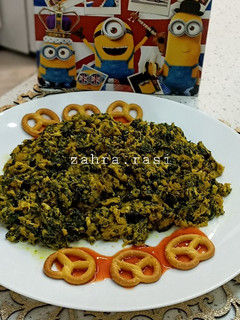 عکسی از دستور املت ریحان و سیر(یک خوشمزه واقعی)😋
