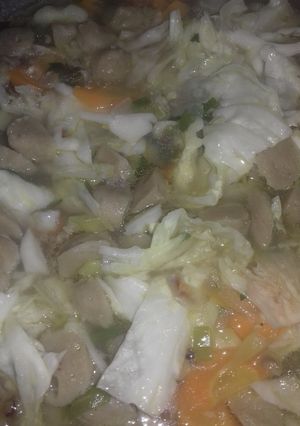 Foto resep Sayur Sop Bakso.