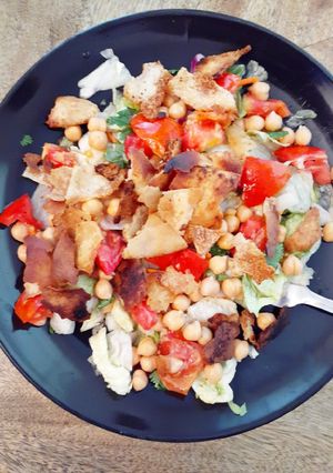 A picture of Lemon-Pepper Chickpea Fattoush.