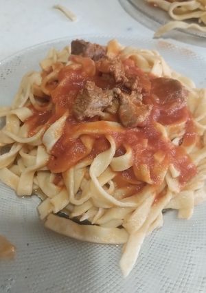 Una foto de Fideos caseros