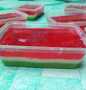 Cara Buat Puding 3 lapis (alpukat, susu, buah naga) Praktis