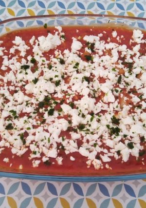 Una foto de Habichuelas con cuscús al horno