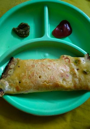 A picture of Besan ka cheela.