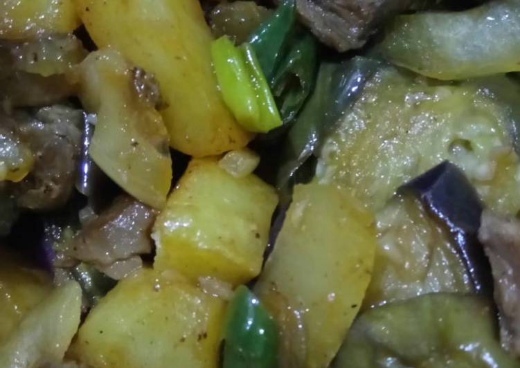 Terong kentang daging