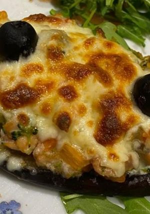 Una foto de Berenjena rellena