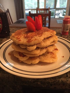 A picture of Strawberry 🍓 Pancake 🥞 Towers.