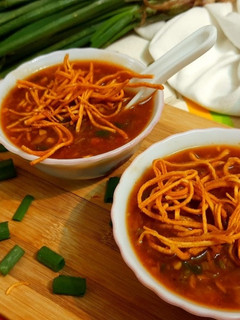 A picture of Vegetable Noodle Soup /Manchow Soup.