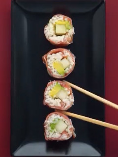 Una foto de Sushi ibérico