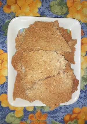 Una foto de Tostadas de coco