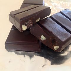 A picture of Homemade Fruit and Nut Chocolate Bars.