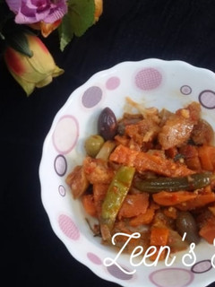 A picture of Mom's Instant Mixed Veg Pickle.
