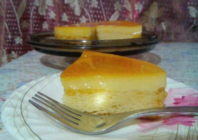 Custard Cake Using Pancake Mix