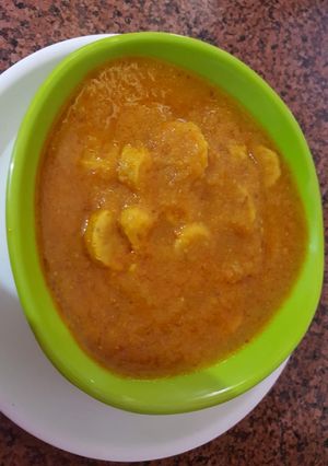 A picture of Gatte ki sabji.