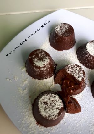 Foto resep Milo Lava Cake Lumer,No mixer no oven