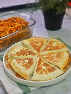 Foto resep Tortilla with Spaghetti - Spaghetti Quasadillas