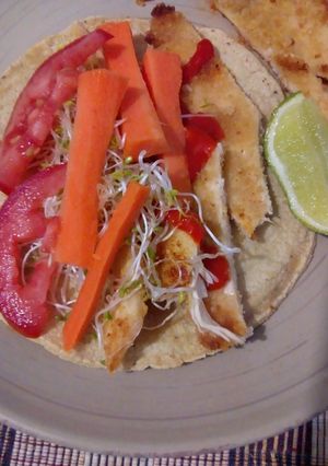 Una foto de Taquitos de milanesa de pollo