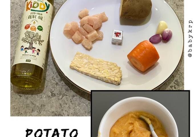 Mpasi 6 bulan: ayam kentang wortel | potato chicken carrot