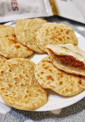 Una foto de Pan Naan vegano y sin gluten