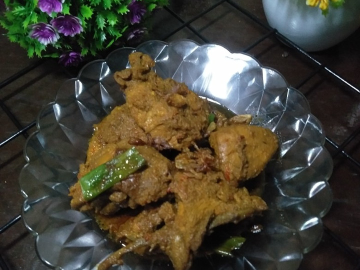 Cara Buat Rendang daging ayam Irit Anti Gagal