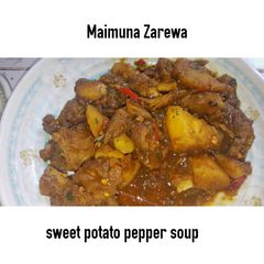 A picture of Sweet potato pepper soup.