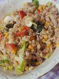 Insalata con riso ai cereali