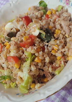 Foto di Insalata con riso ai cereali