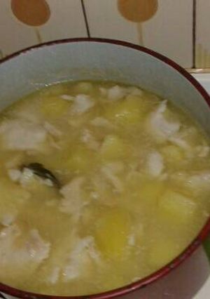 Una foto de Patatas con pescado