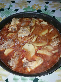 Una foto de Estofado de pollo, al wok!!