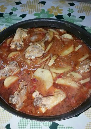 Una foto de Estofado de pollo, al wok!!